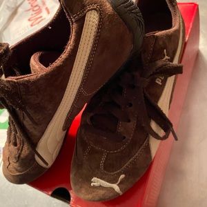 Puma Brown suede women’s lace up
